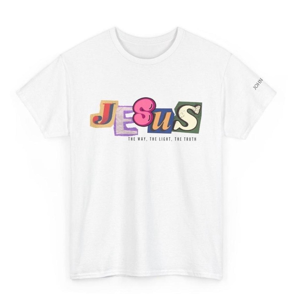 Christian Crewneck Short
Sleeve, Jesus Merch Faith Based Shirt, For Men Women